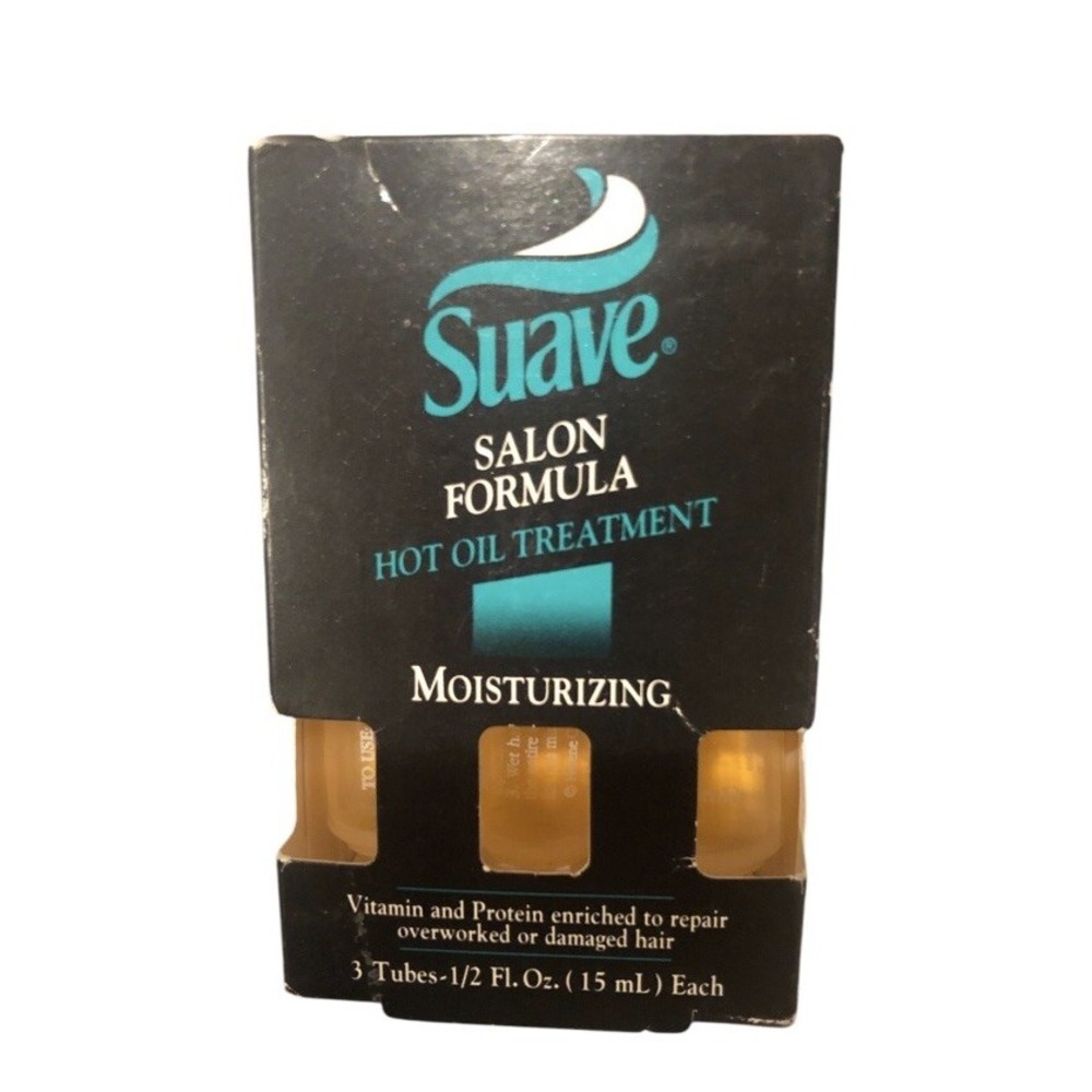 Suave Hot Oil Moisturizing Treatment Salon Formula 0.5 Fl‎ Oz Tubes 3 Packs New